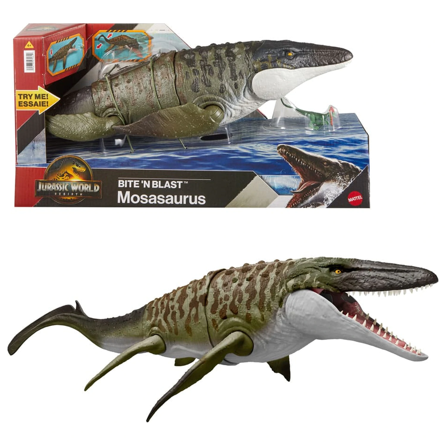 Jurassic World: Rebirth figurka akcji Bite 'n Blast Mosasaurus 65 cm zdjęcie produktu