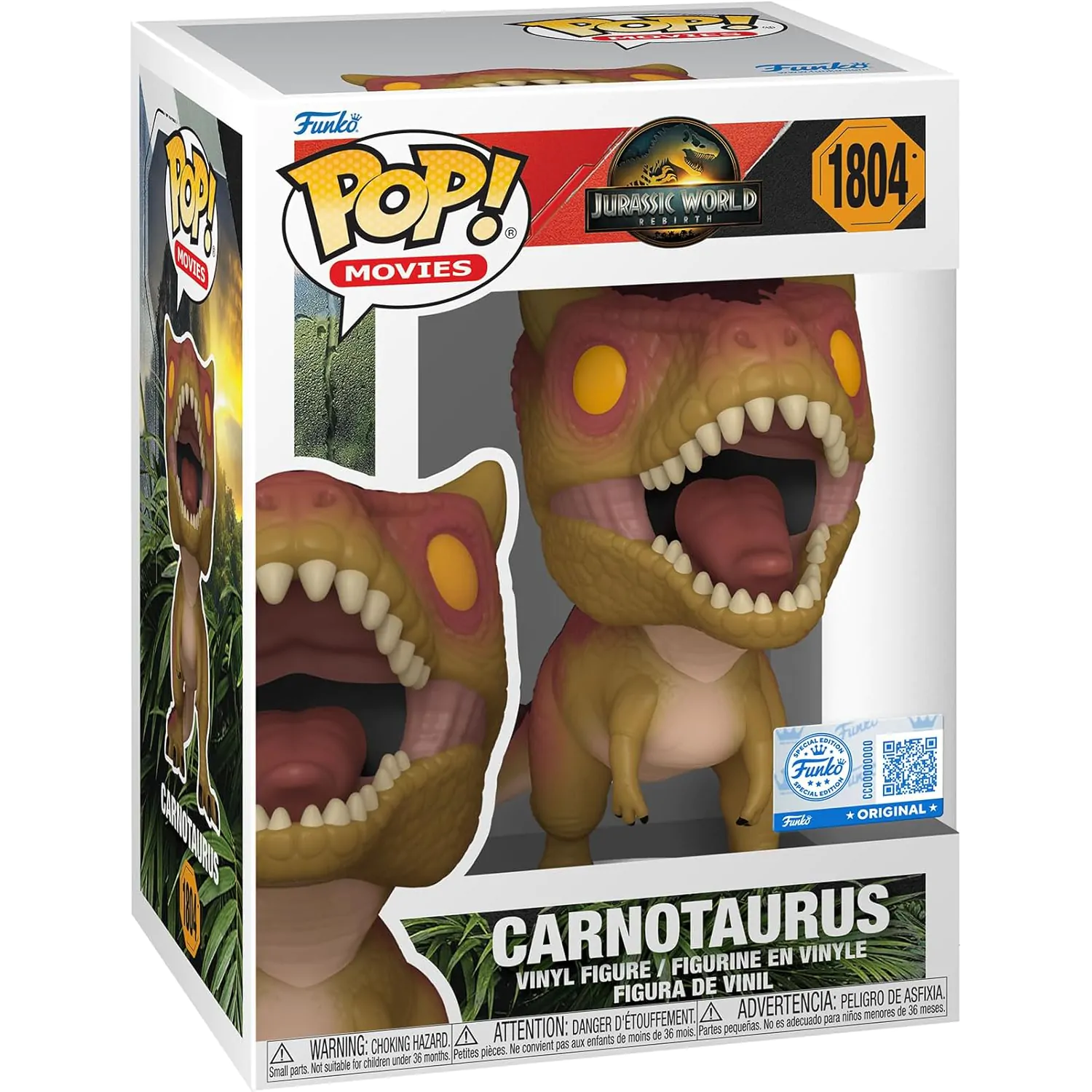 Jurassic World Rebirth Funko POP! Movies Winylowa Figurka Carnotaurus Exclusive 9 cm zdjęcie produktu