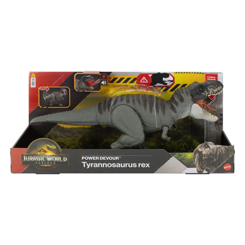 Jurassic World Rebirth Figurka Akcji z Dźwiękiem Power Devour Tyrannosaurus Rex 21 cm zdjęcie produktu