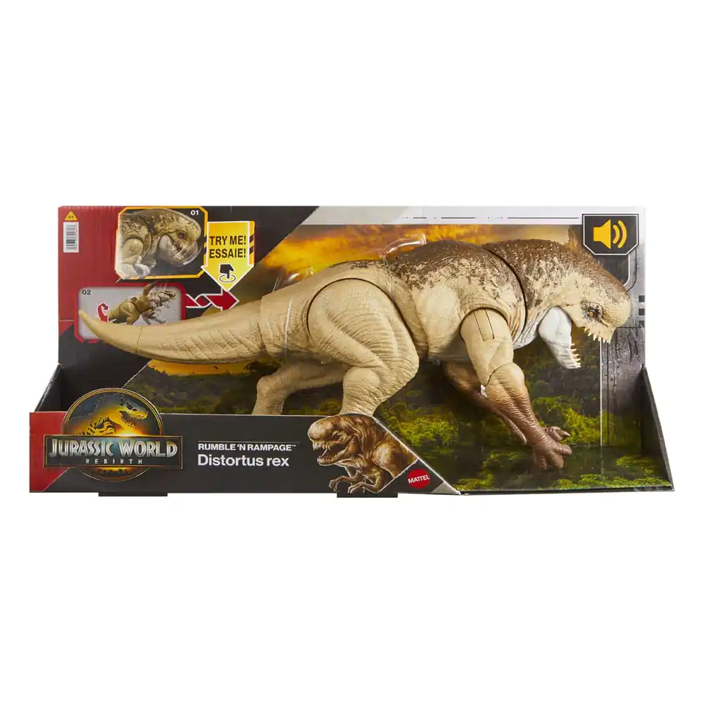 Jurassic World: Rebirth Figurka Akcji Rumble N Rampage Distortus Rex zdjęcie produktu