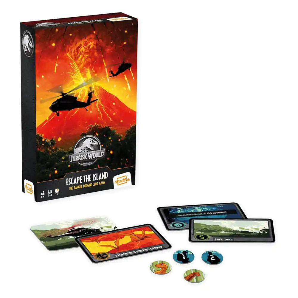 Jurassic World Shuffle Card Game Ucieczka z Wyspy zdjęcie produktu