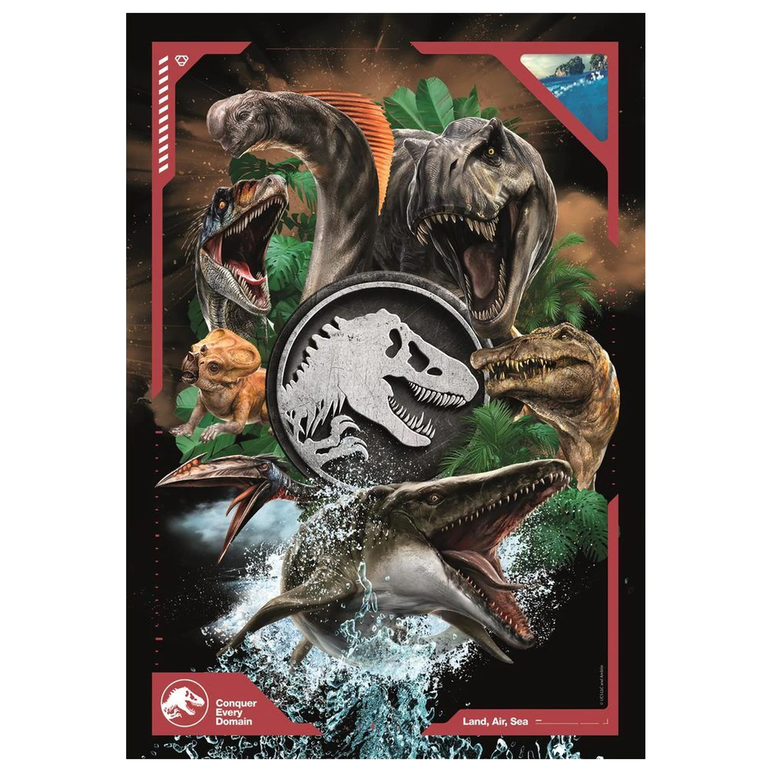 Jurassic World super puzzle 180 sztuk zdjęcie produktu