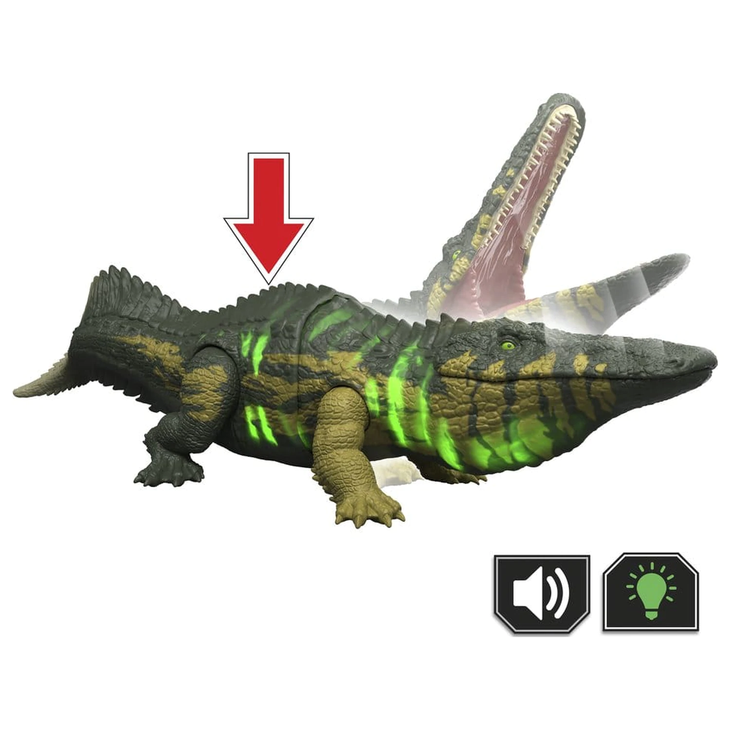 Jurassic World: Figurka akcji Survival Wild Roar Stomatosuchus 37 cm zdjęcie produktu