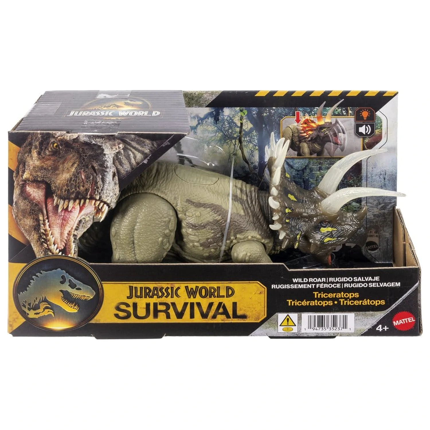 Jurassic World: Survival Action Figure Wild Roar Triceratops 31 cm zdjęcie produktu