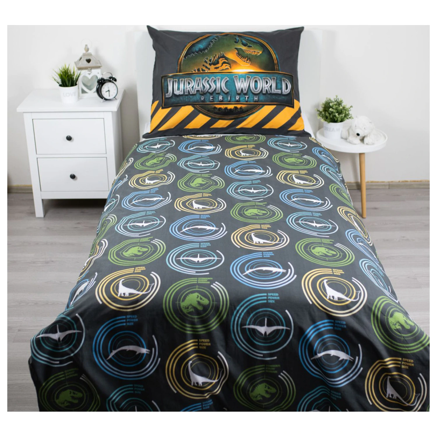 Jurassic World T-Rex poszewka na kołdrę zdjęcie produktu