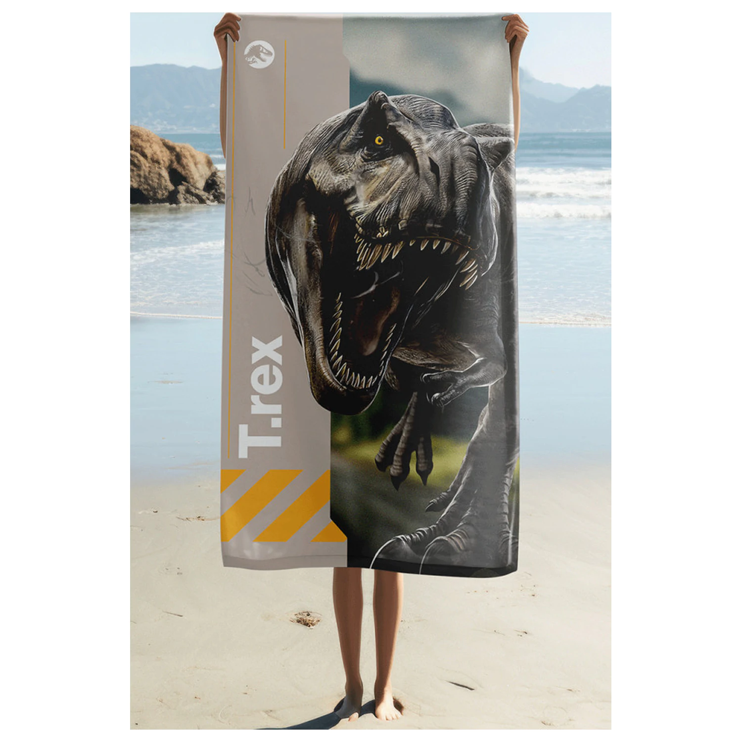 Jurassic World T-Rex ręcznik 70x140cm zdjęcie produktu