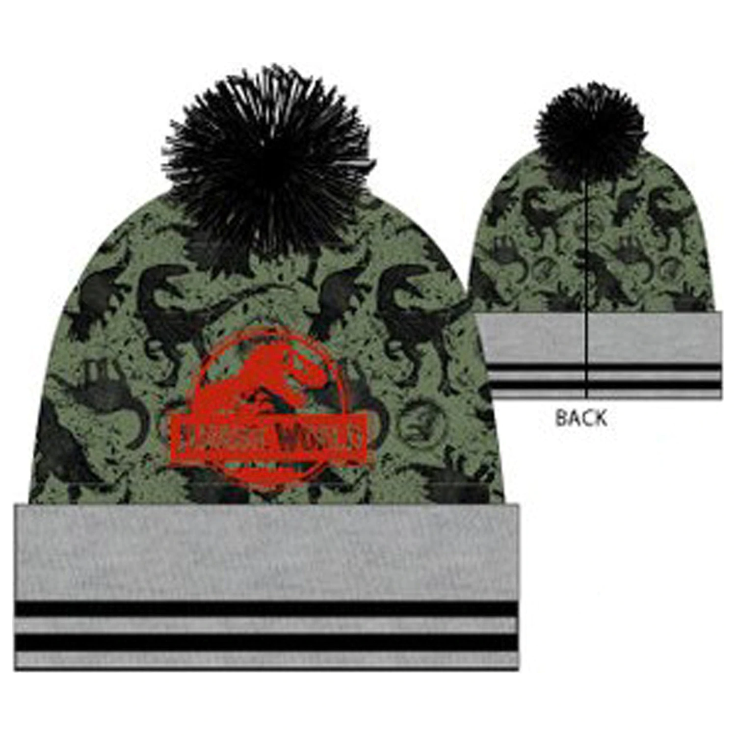 Jurassic World Territory Szara czapka dla dzieci 52 cm zdjęcie produktu