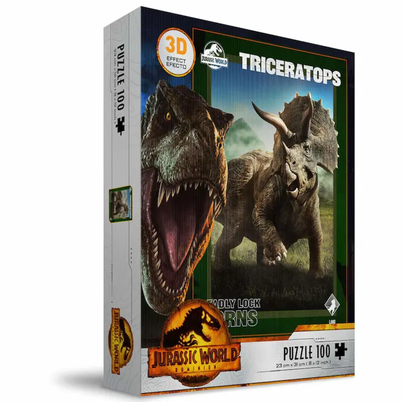 Jurassic World Triceratops puzzle 3D 100 elementów zdjęcie produktu