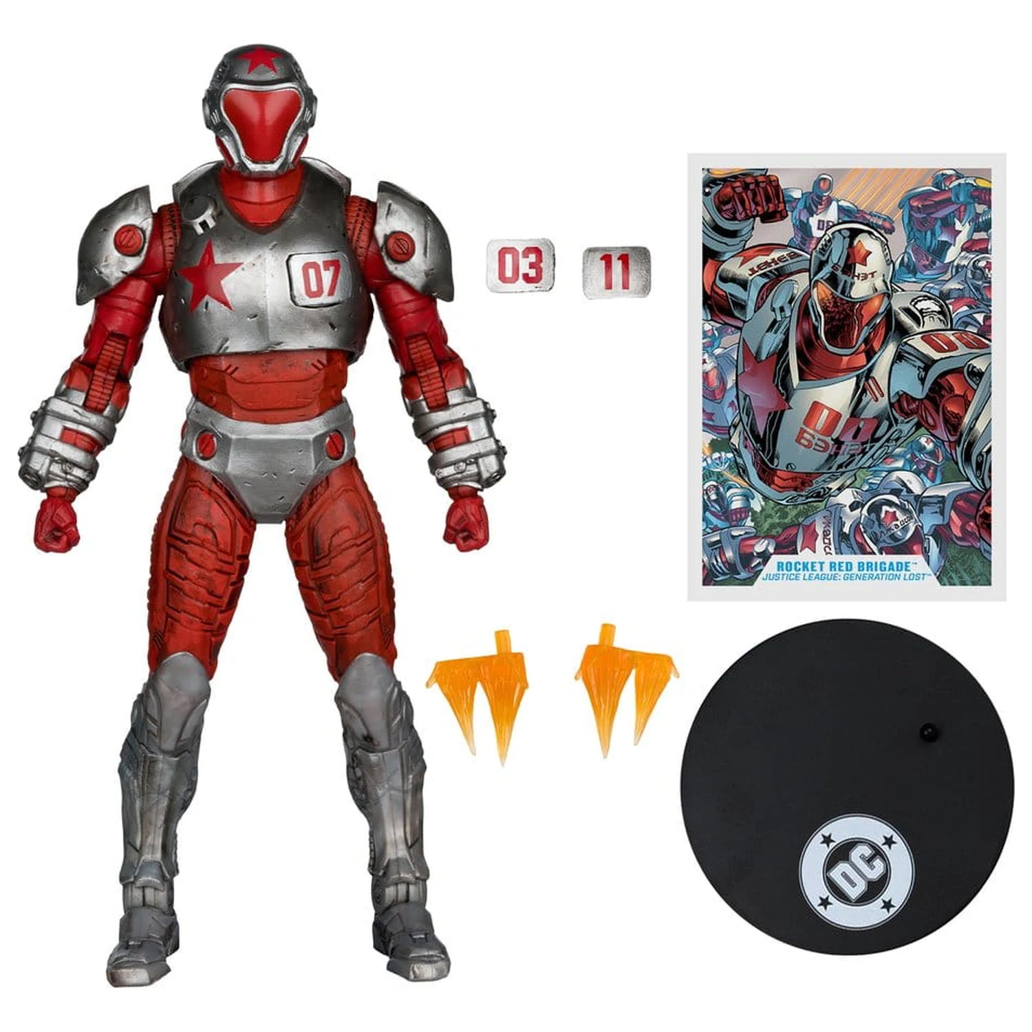 Justice League: Generation Lost DC Multiverse Figurka Rocket Red Brigade 18 cm zdjęcie produktu