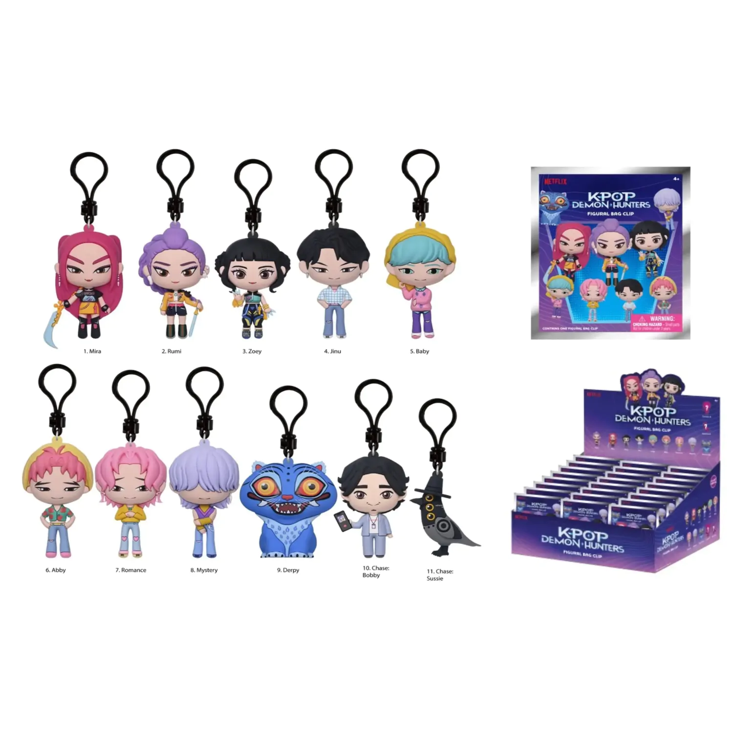 K-Pop Demon Hunter 3D PVC Przypinki do Torby Tajemnicza Saszetka zdjęcie produktu
