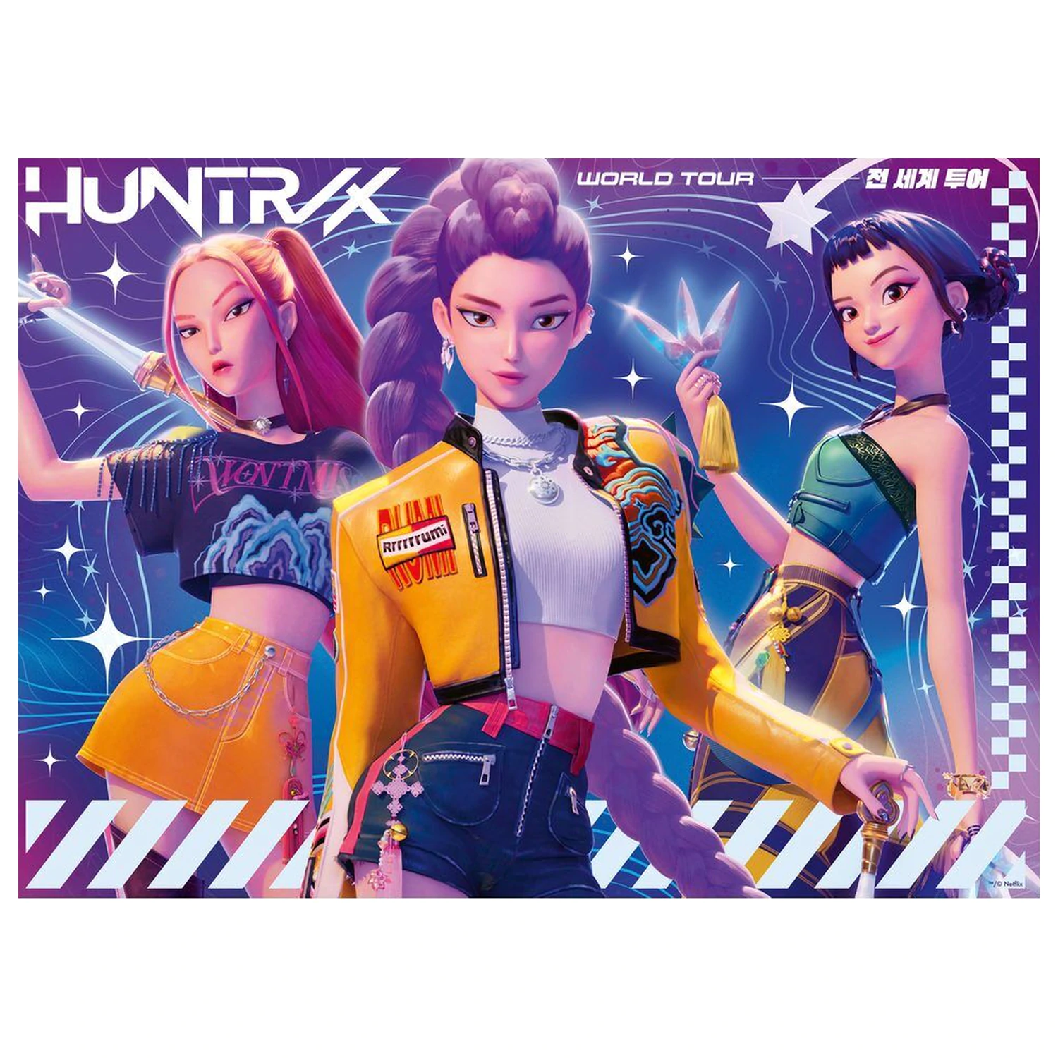 K-Pop Demon Hunters puzzle 4x100 elementów zdjęcie produktu