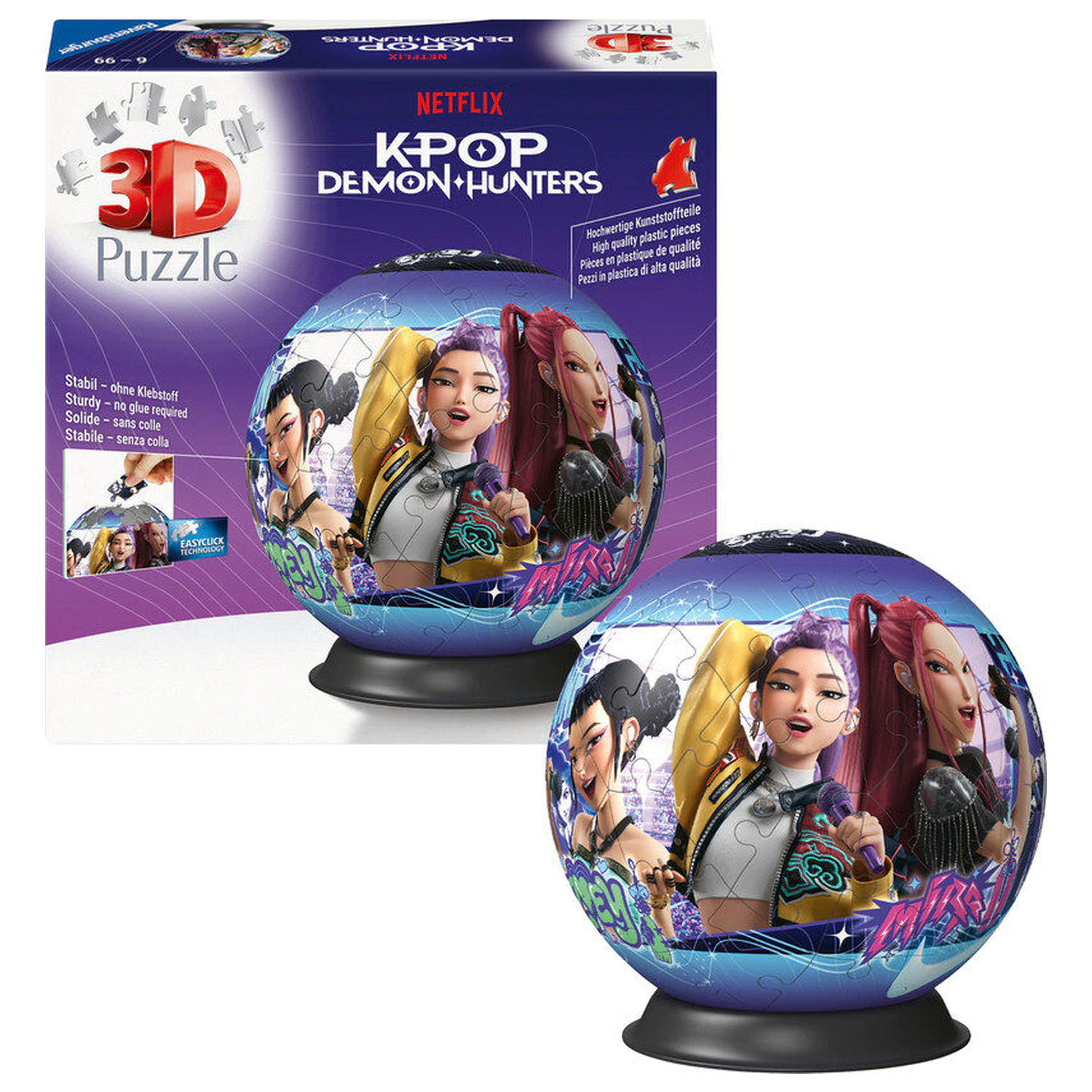 K-Pop Demon Hunters kula 3D puzzle 72 elementów zdjęcie produktu