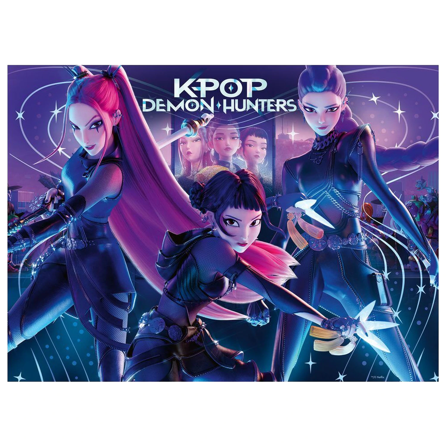 K-Pop Demon Hunters Rumi, Mira & Zoey XXL puzzle 300 elementów zdjęcie produktu
