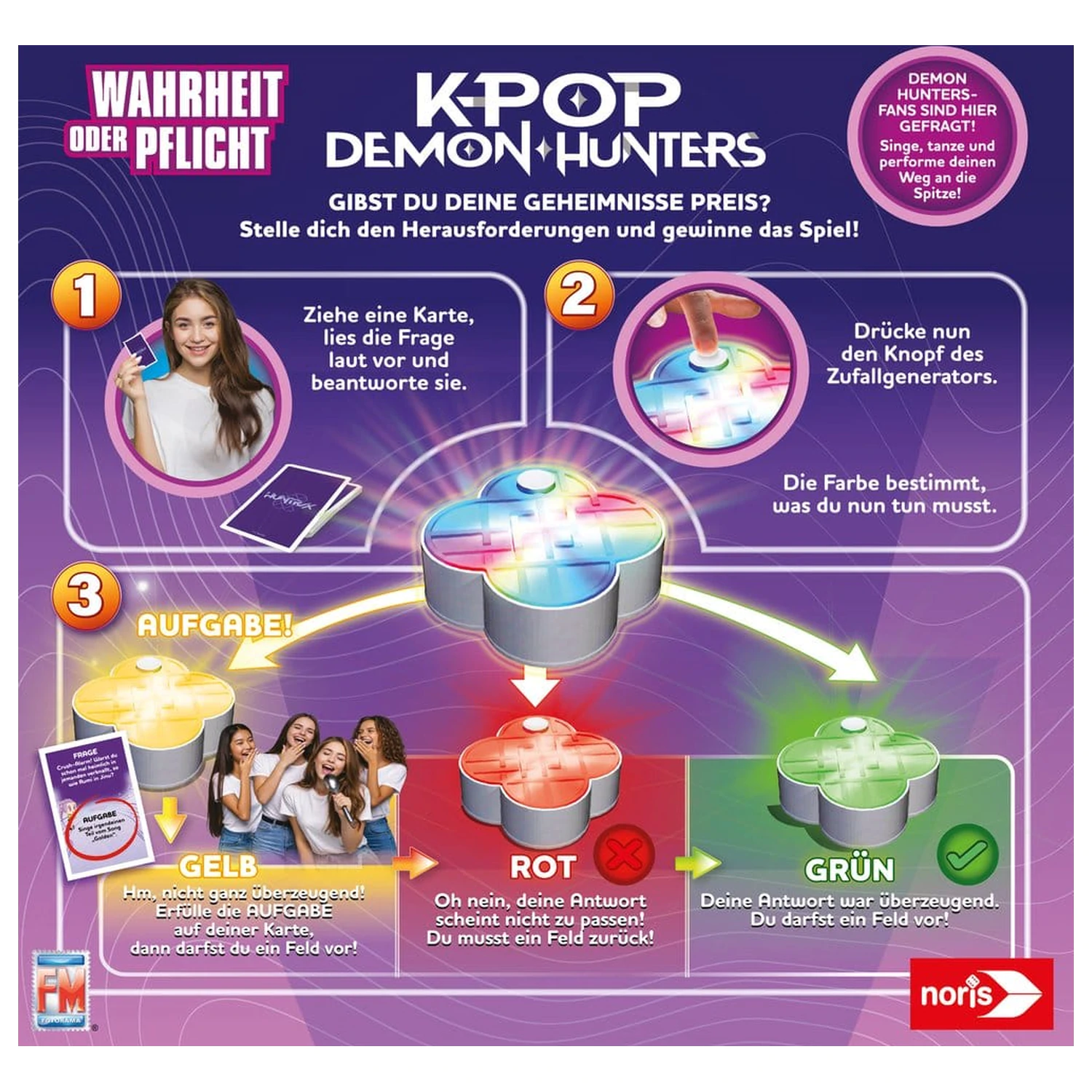 K-POP Demon Hunters Gra planszowa niemiecka wersja zdjęcie produktu