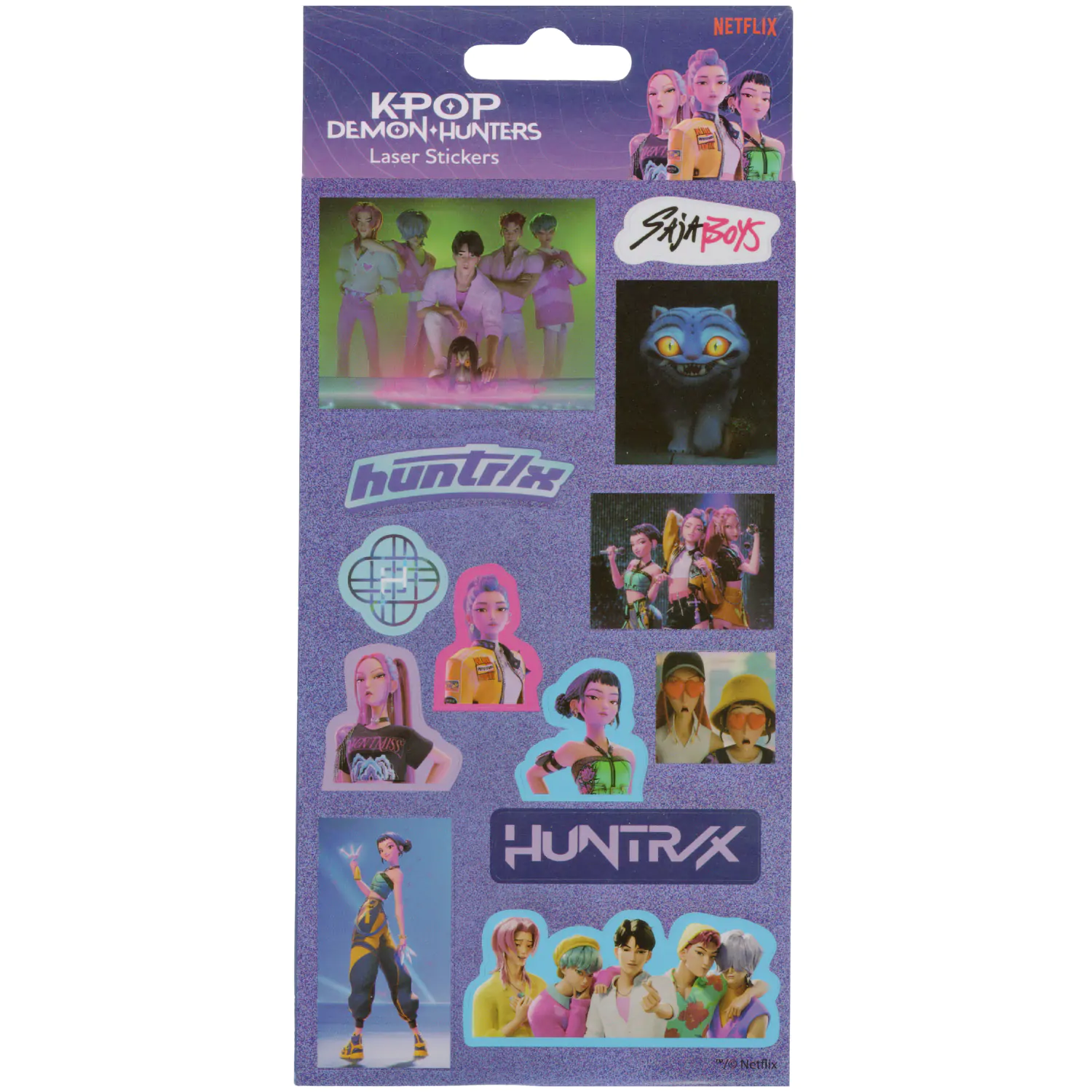 K-pop Demon Slayer Hunter X Huntrix naklejka holograficzna zdjęcie produktu