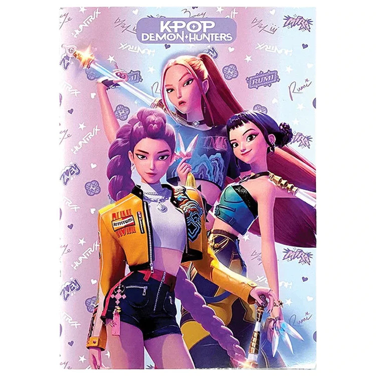 K-pop Demon Hunters liniowany Notatnik A4, 50 kartek zdjęcie produktu