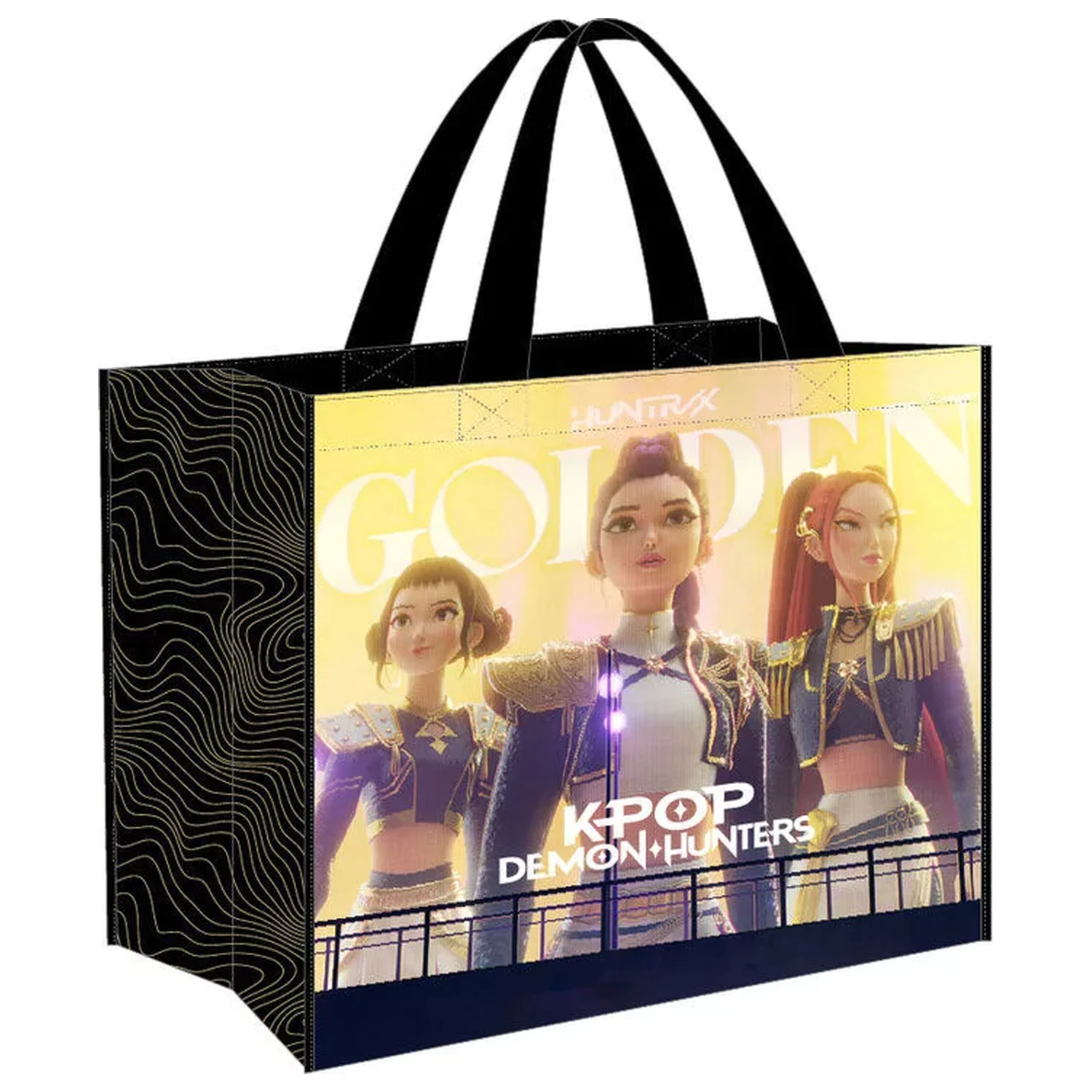 K-pop Demon Hunters Negra torba na zakupy 45 cm zdjęcie produktu