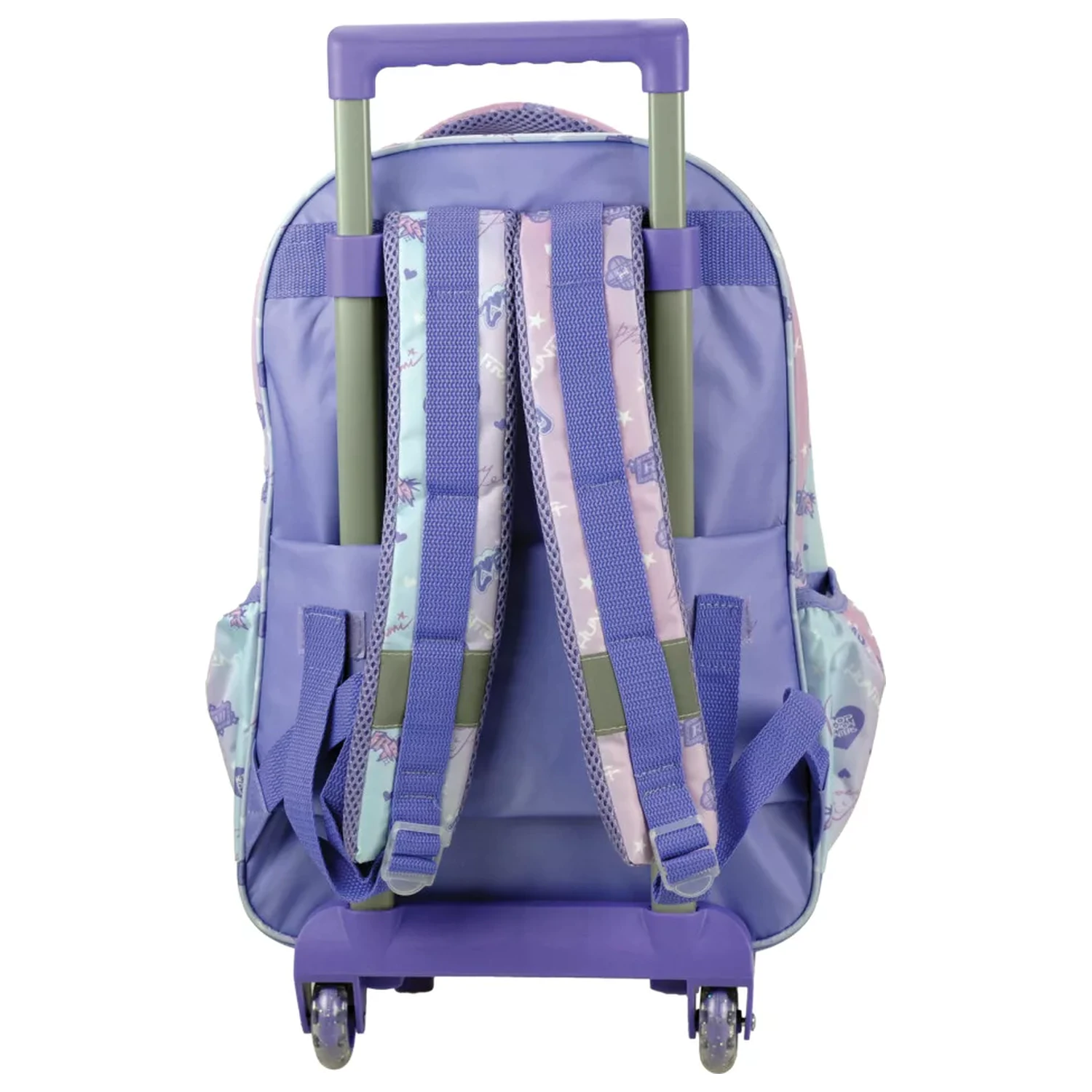K-pop Demon Hunters Purple szkolna torba na kółkach, torba 46 cm zdjęcie produktu
