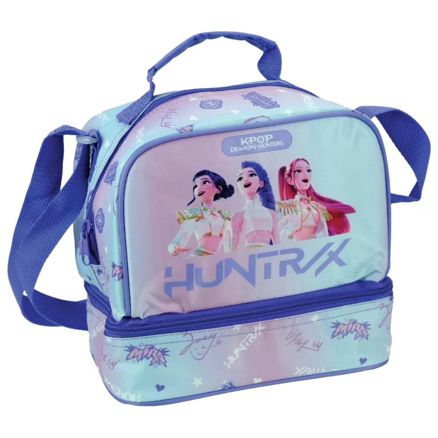 K-pop Demon Slayer fioletowa termiczna torba na lunch 21 cm zdjęcie produktu