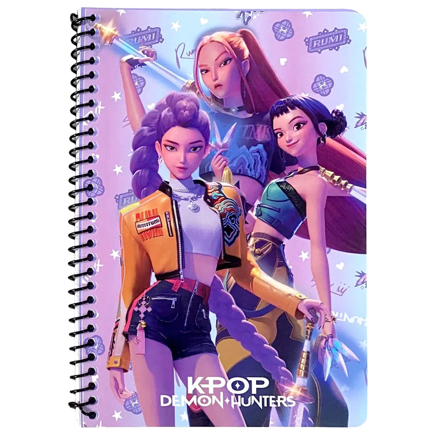 K-pop Demon Hunters Warrior Trio B/5 Notatnik spiralny w linie 70 kartek zdjęcie produktu