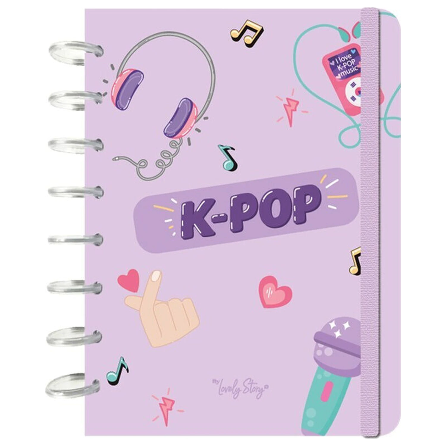 K-Pop Lilac notatnik A5 zdjęcie produktu