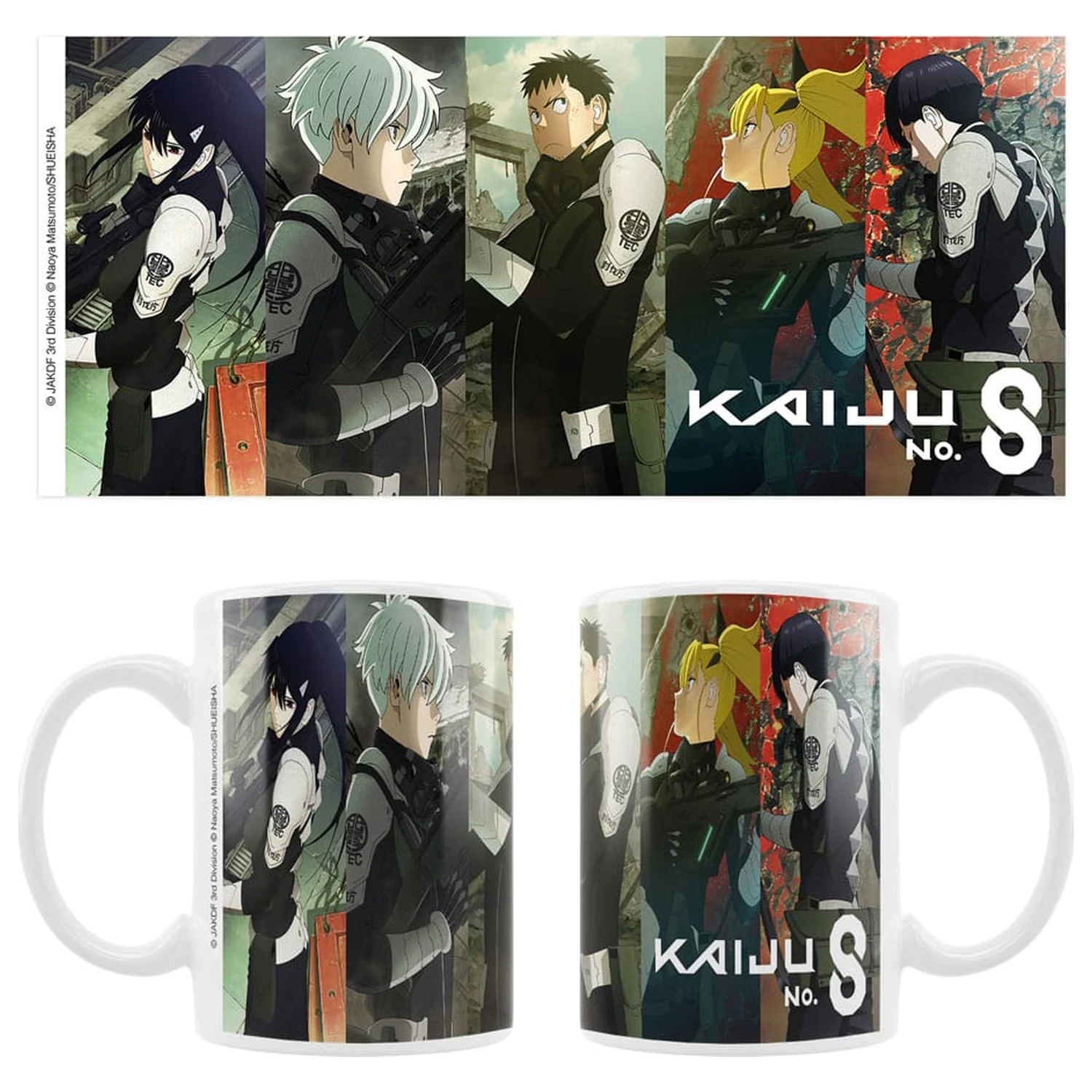 Kaiju No. 8 ceramiczny kubek Mina, Reno, Kafka, Kikoru, Hoshina zdjęcie produktu
