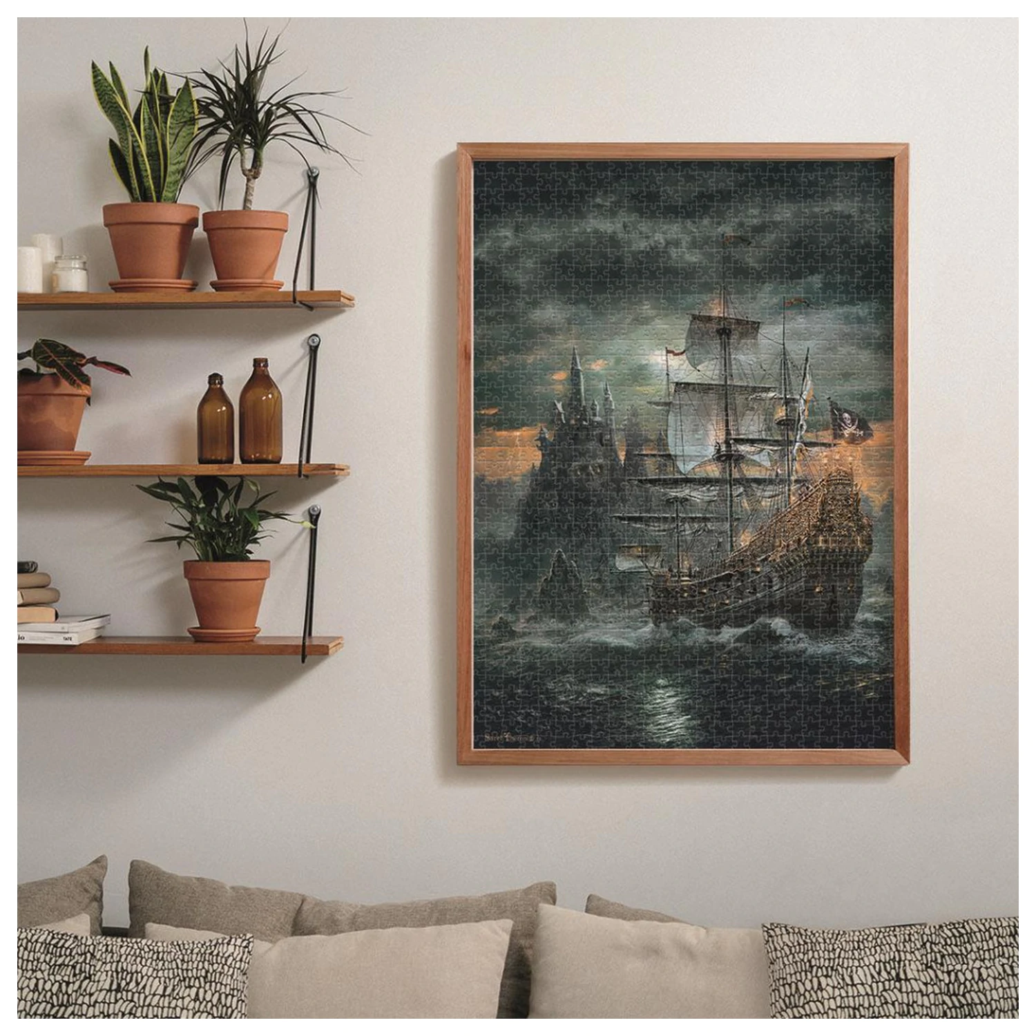 Puzzle "Pirate Ship Haunted Seas" 1500-elementowe zdjęcie produktu