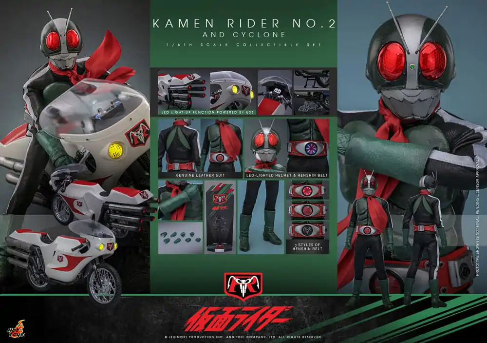 Kamen Rider 1/6 Kamen Rider No. 2 i Cylone 30 cm zdjęcie produktu