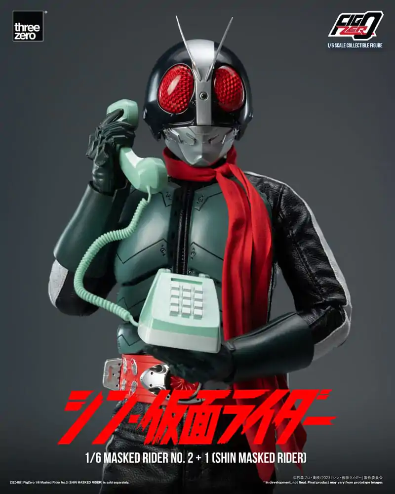 Figurka Akcji Kamen Rider FigZero 1/6 Masked Rider No.2+1 (Shin Masked Rider) 32 cm zdjęcie produktu