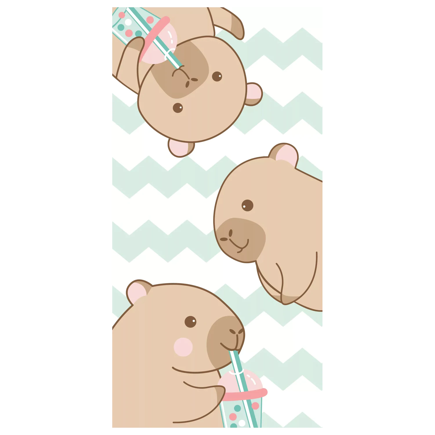 Capybara Bubble ręcznik 70x140cm zdjęcie produktu