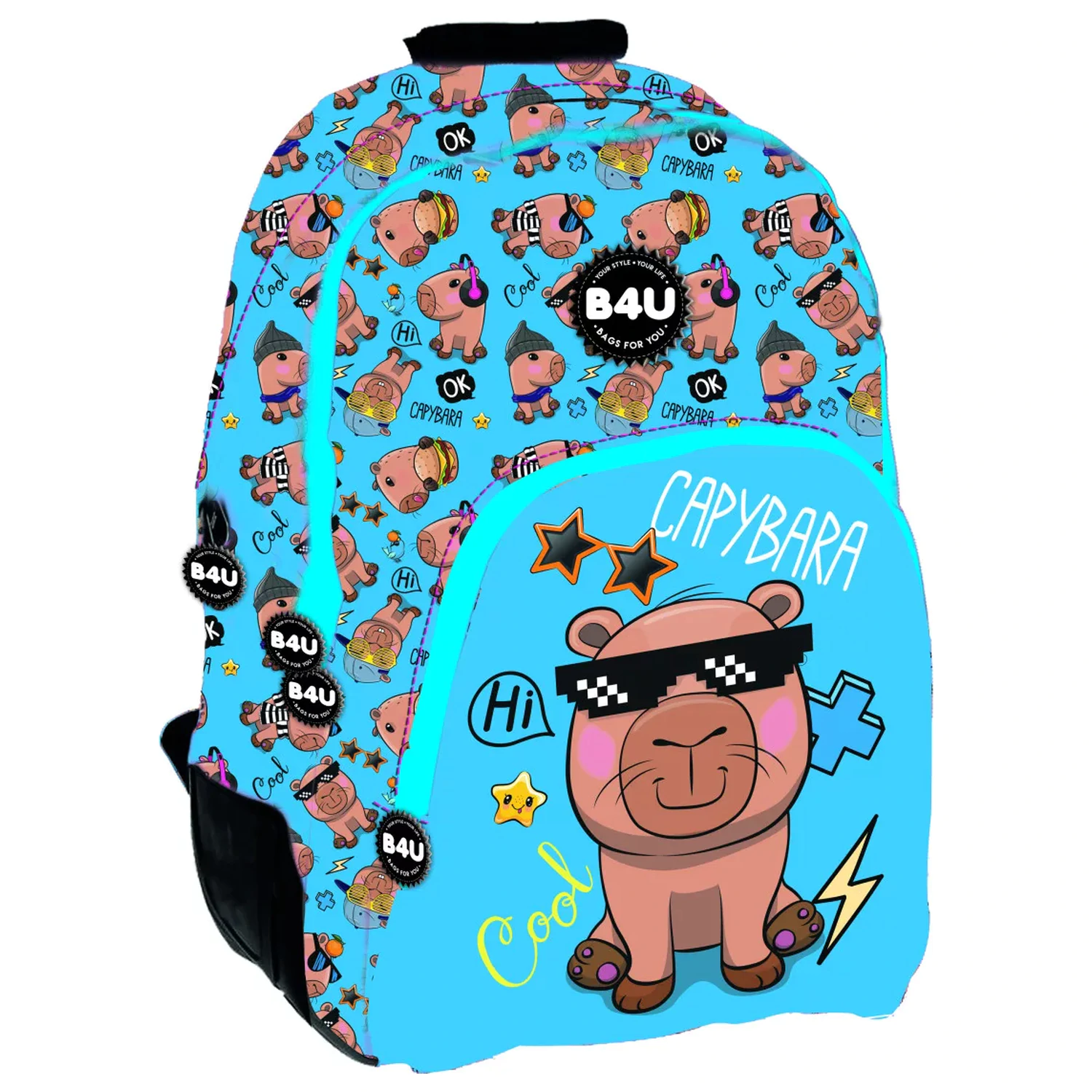 Capybara Cool Szkolna Torba, Torba 44 cm zdjęcie produktu