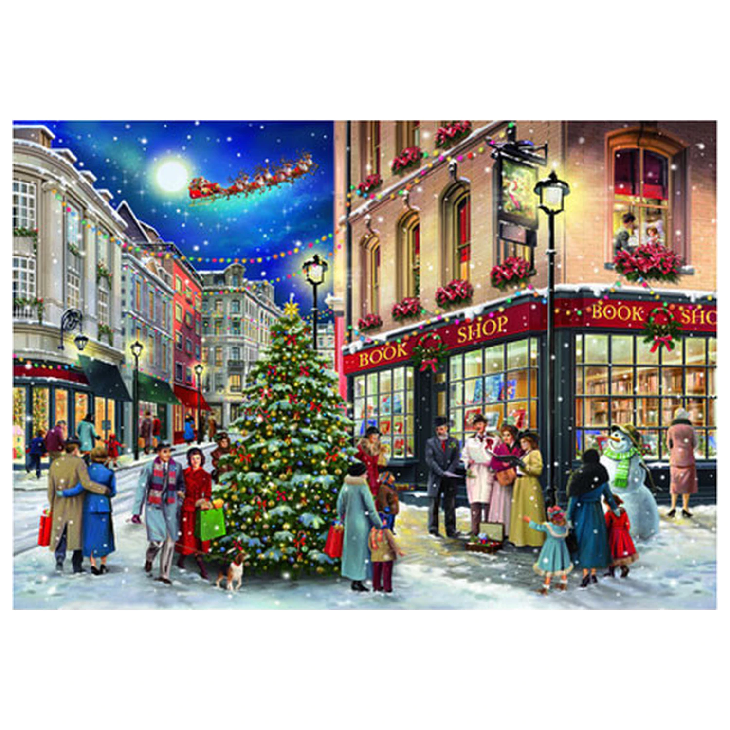 Puzzle 1000 elementów "Christmas Classic Stroll" zdjęcie produktu