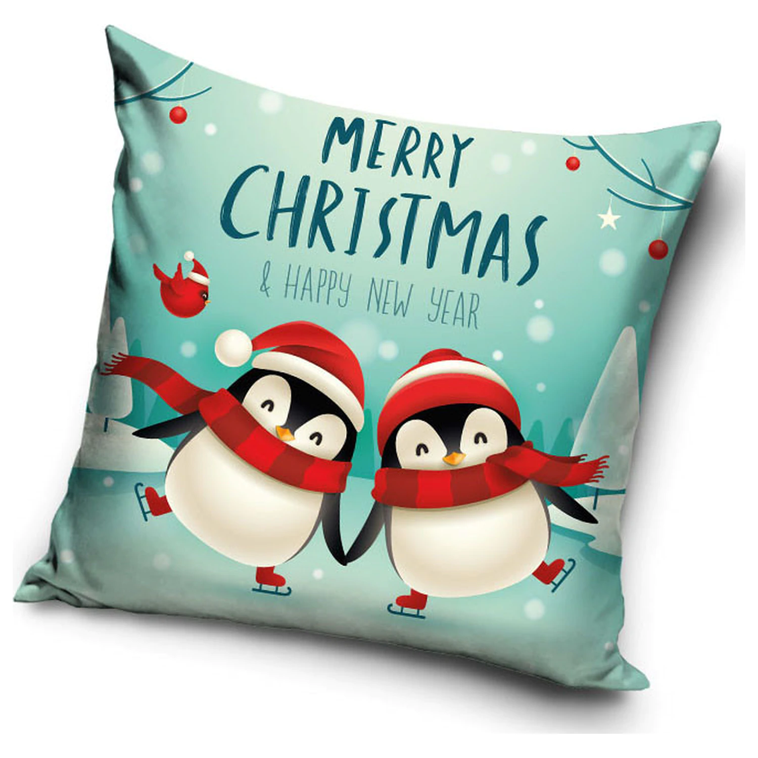Poszewka na poduszkę "Christmas Penguins" zdjęcie produktu