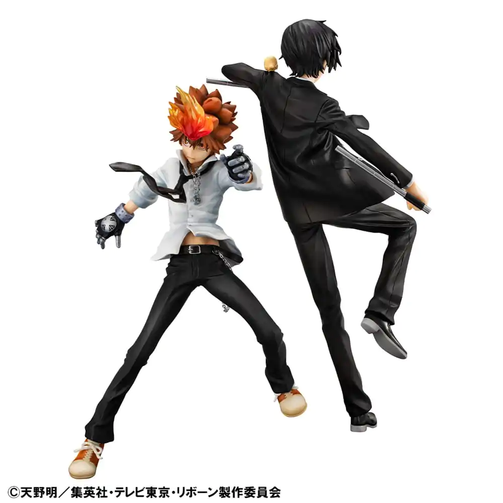 Katekyo Hitman Reborn! G.E.M. Series PVC Statua Tsunayoshi Sawada & Kyoya Hibari & Reborn Zestaw 21 cm zdjęcie produktu