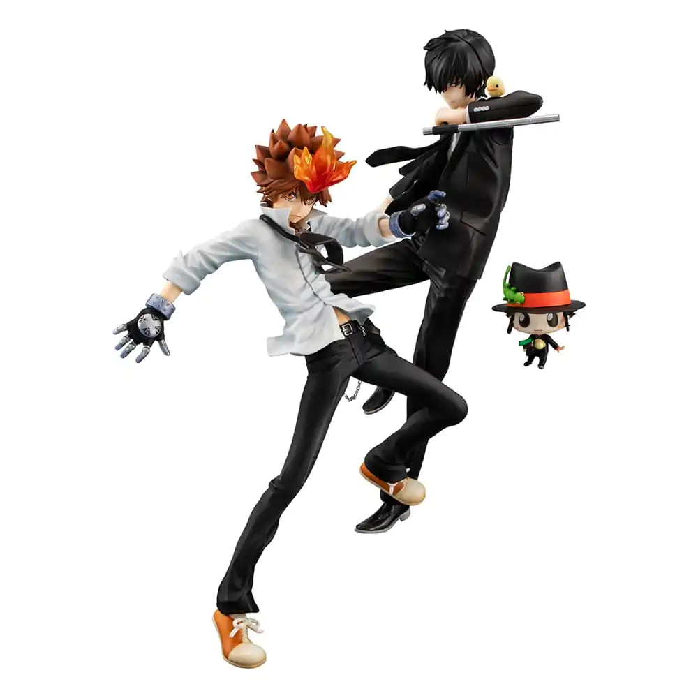 Katekyo Hitman Reborn! G.E.M. Series PVC Statua Tsunayoshi Sawada & Kyoya Hibari & Reborn Zestaw 21 cm zdjęcie produktu