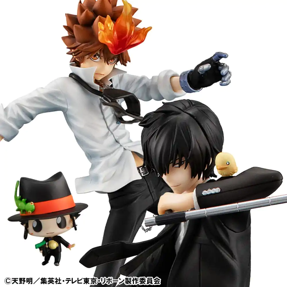 Katekyo Hitman Reborn! G.E.M. Series PVC Statua Tsunayoshi Sawada & Kyoya Hibari & Reborn Zestaw 21 cm zdjęcie produktu