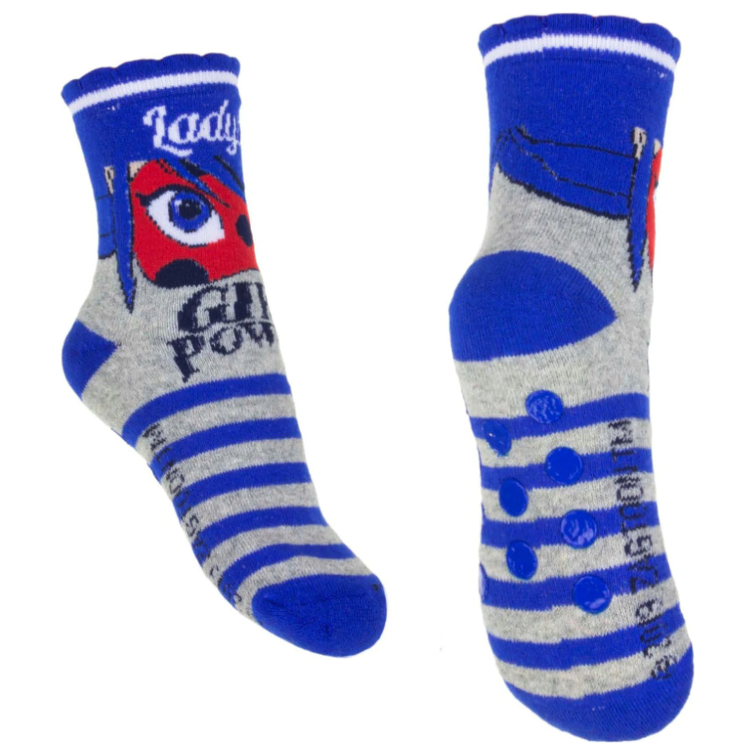 Miraculous: Tales of Ladybug & Cat Noir Adventures Girl Power dziecięce grube antypoślizgowe skarpetki 31/34 zdjęcie produktu