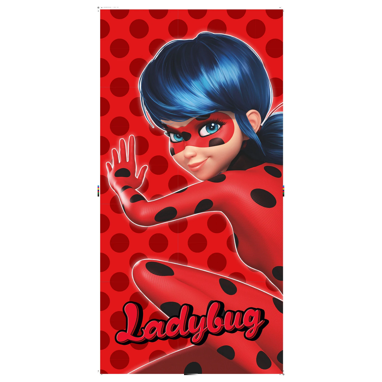 Miraculous Ladybug and Cat Noir Adventures Ręcznik w Czerwone Kropki zdjęcie produktu