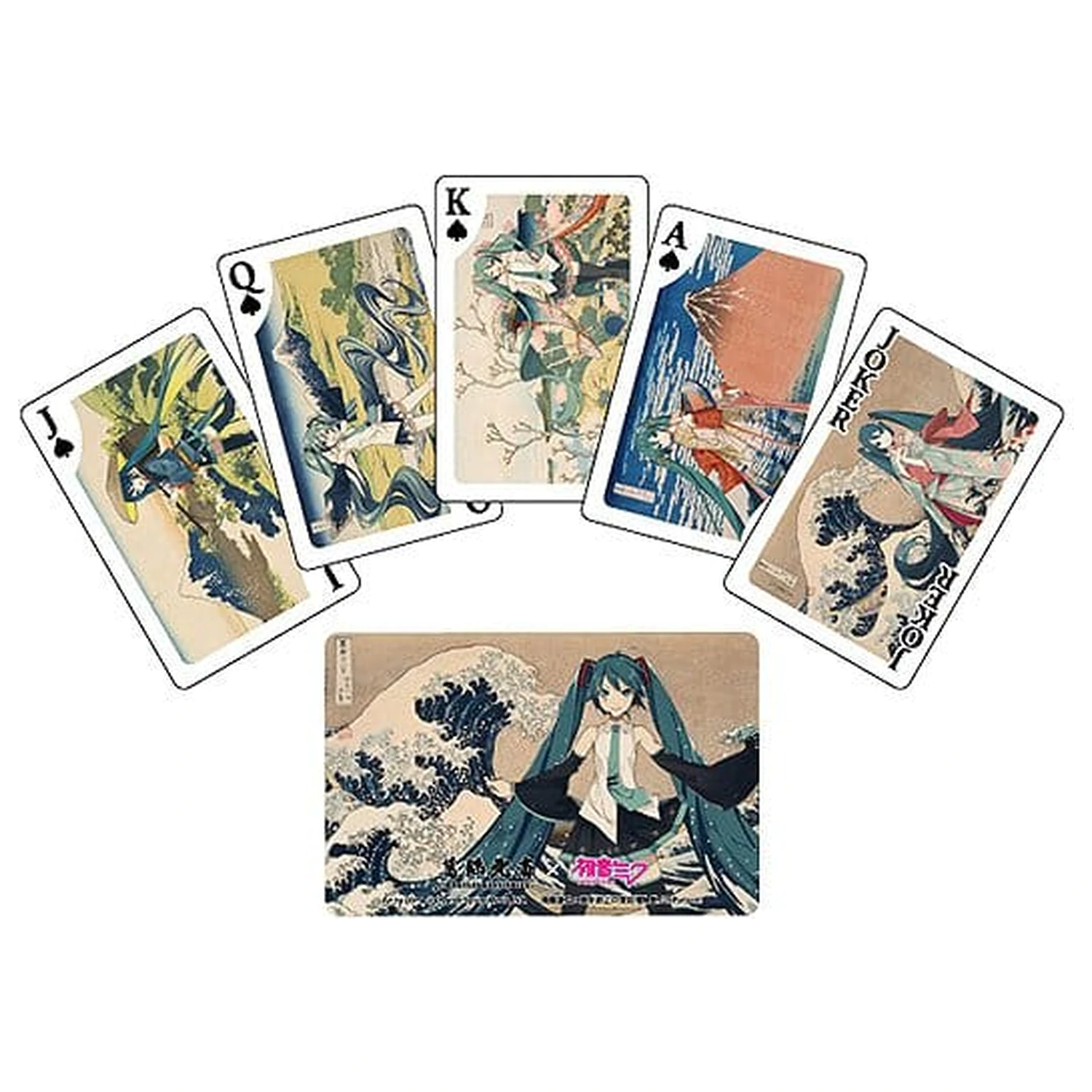 Katsushika Hokusai x Hatsune Miku Karty do gry zdjęcie produktu