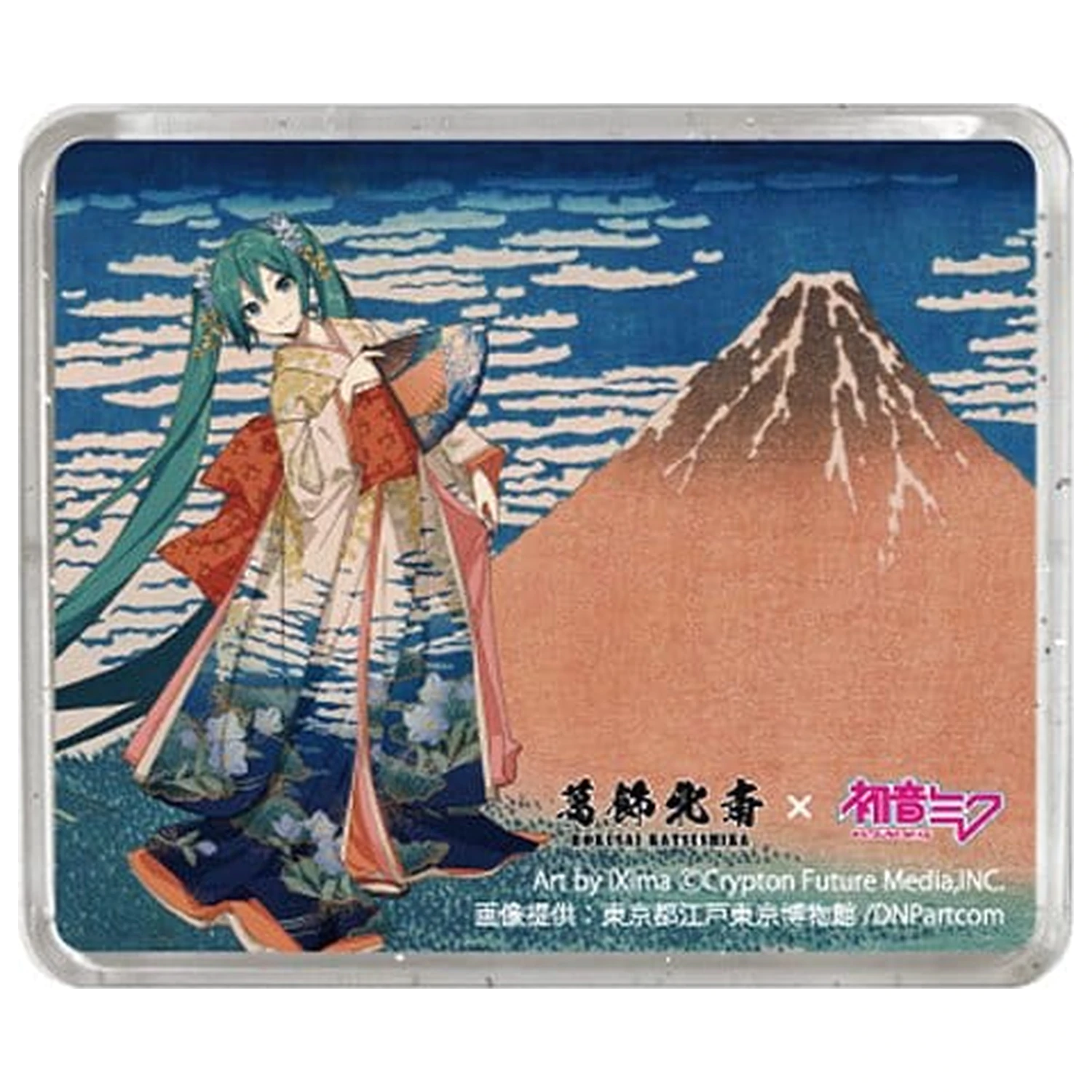 Katsushika Hokusai x Hatsune Miku Magnes 3D Thirty-six Views of Mount Fuji Fine Wind, Clear Morning zdjęcie produktu