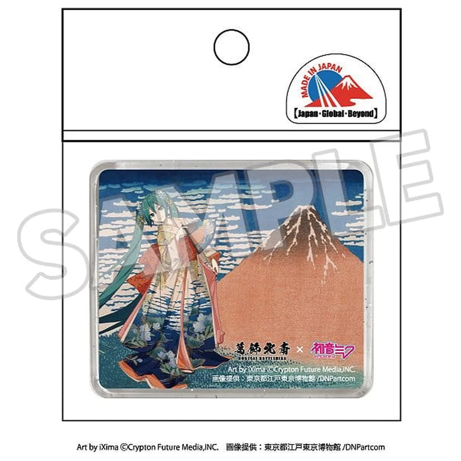 Katsushika Hokusai x Hatsune Miku Magnes 3D Thirty-six Views of Mount Fuji Fine Wind, Clear Morning zdjęcie produktu