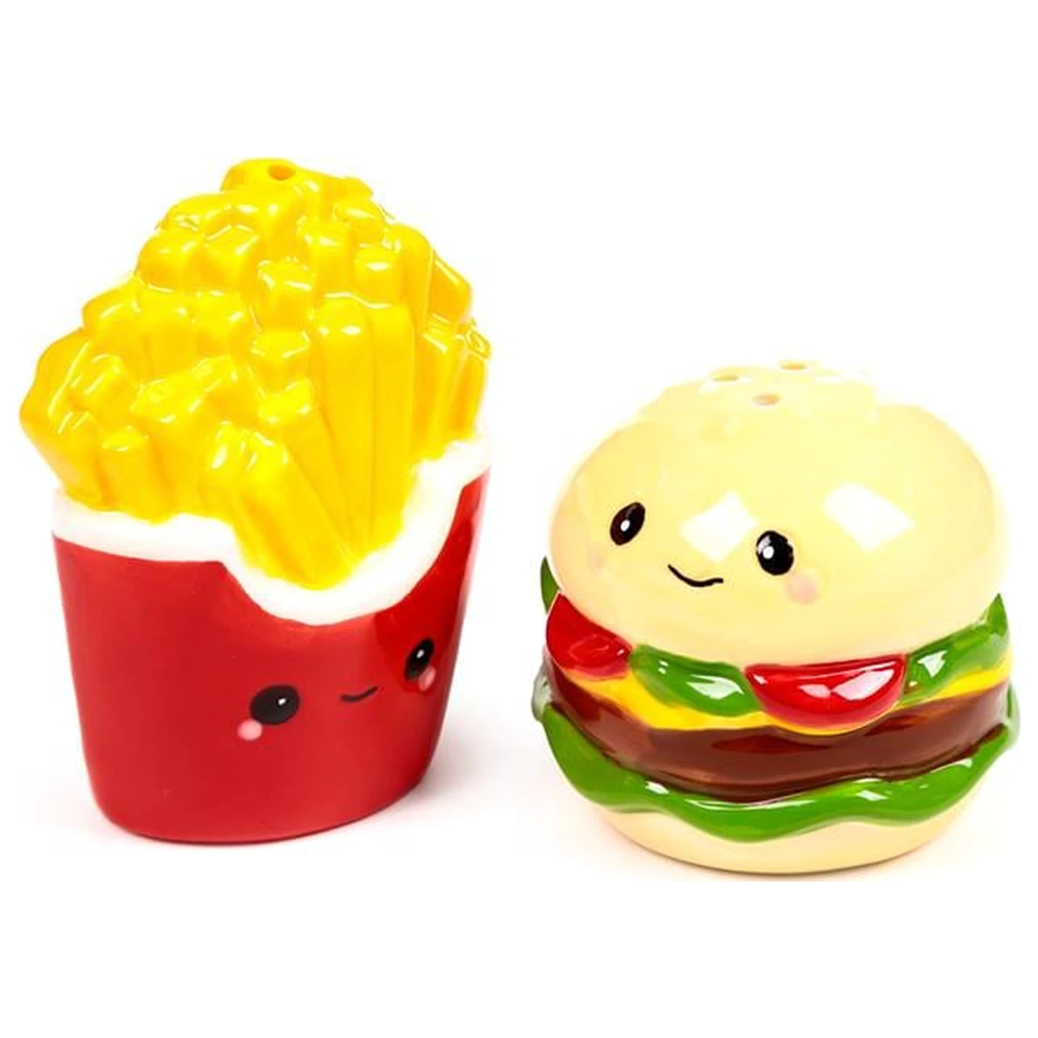 Kawaii Burger & Fries Solniczki i pieprzniczki zestaw zdjęcie produktu