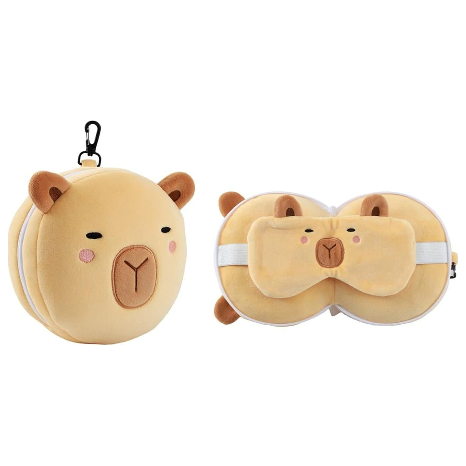 KAWAII Poduszka Kapibara z Maską do Spania zdjęcie produktu