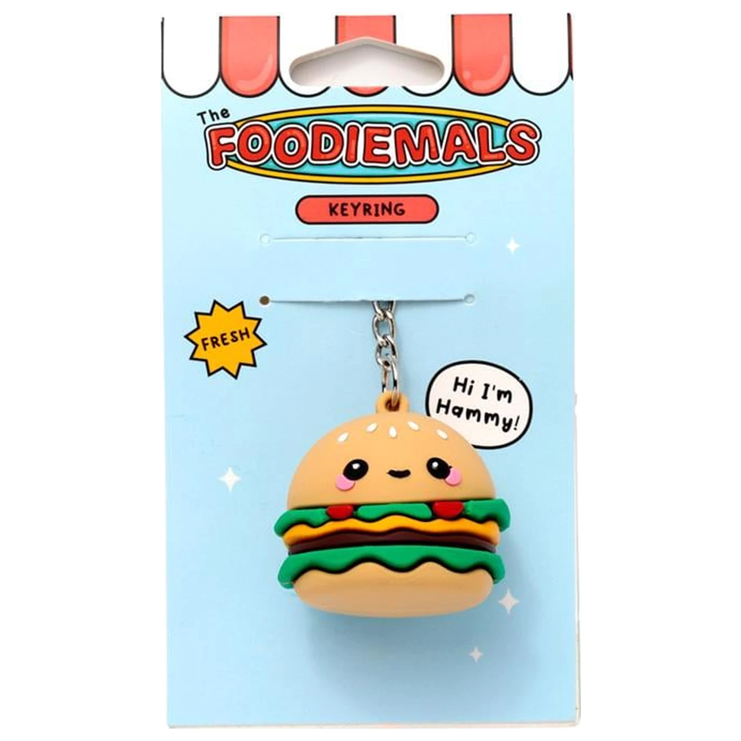 KAWAII Hammy the Burger Brelok do kluczy 3D PVC zdjęcie produktu