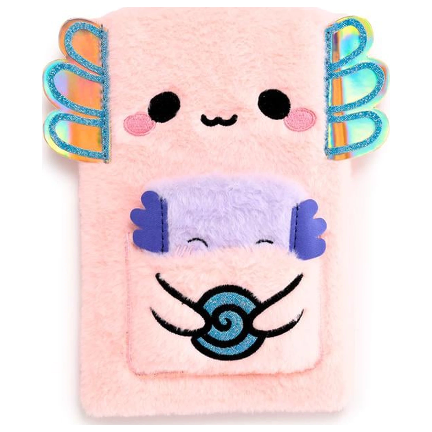 Kawaii Maddie the Axolotl Premium Fluffy Notebook + 1 Mini zdjęcie produktu