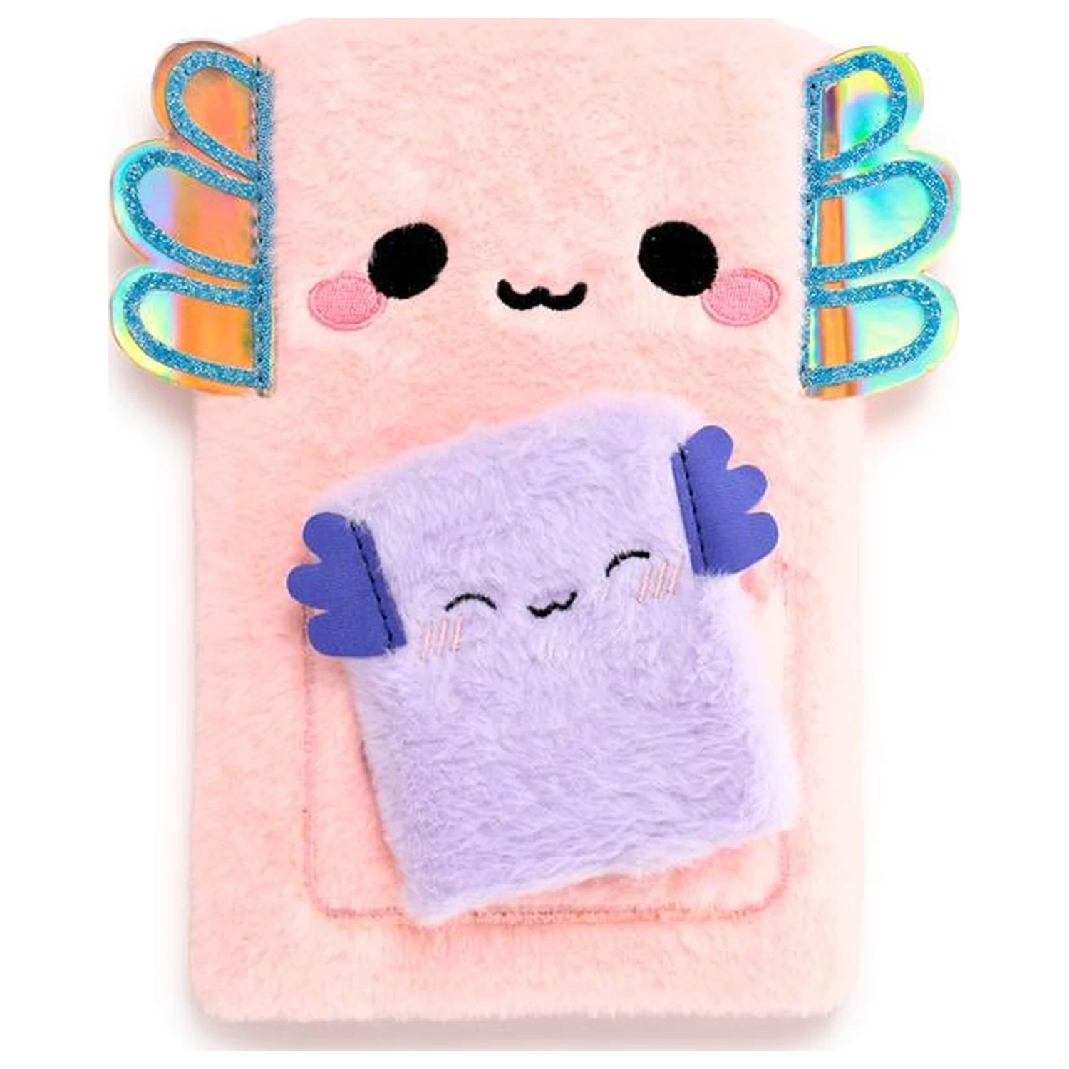 Kawaii Maddie the Axolotl Premium Fluffy Notebook + 1 Mini zdjęcie produktu