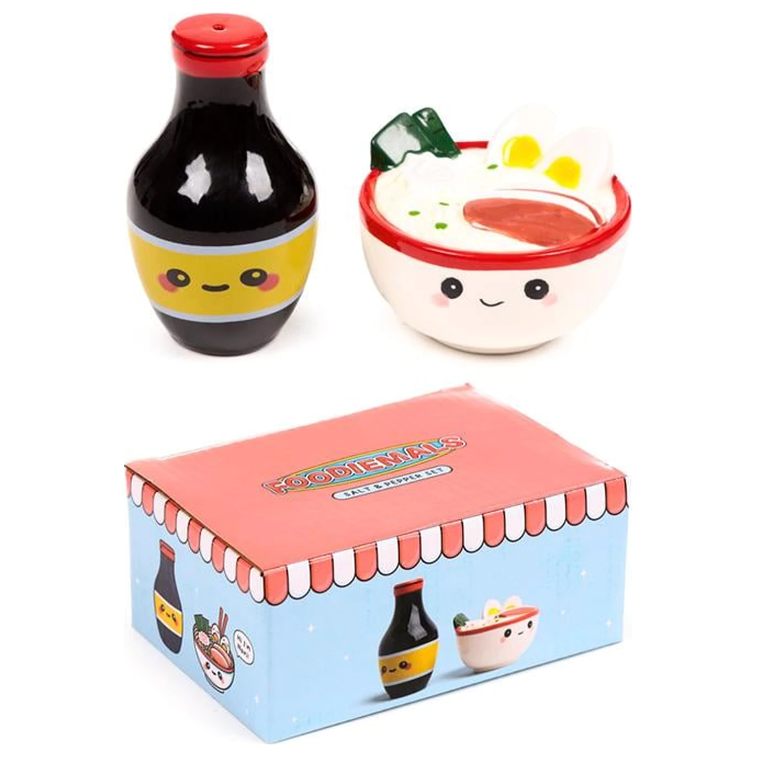 Kawaii Nori Zestaw Solniczka i Pieprzniczka do Ramenu zdjęcie produktu