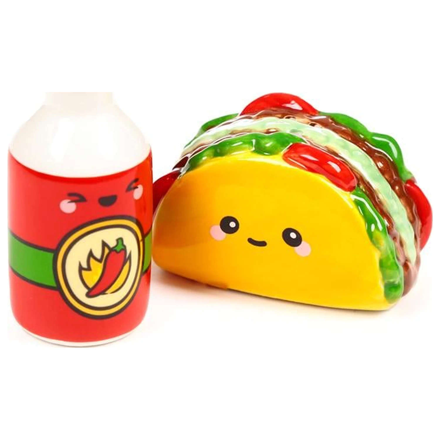 Kawaii Taco & Sauce Salt and Pepper Shakers Set zdjęcie produktu