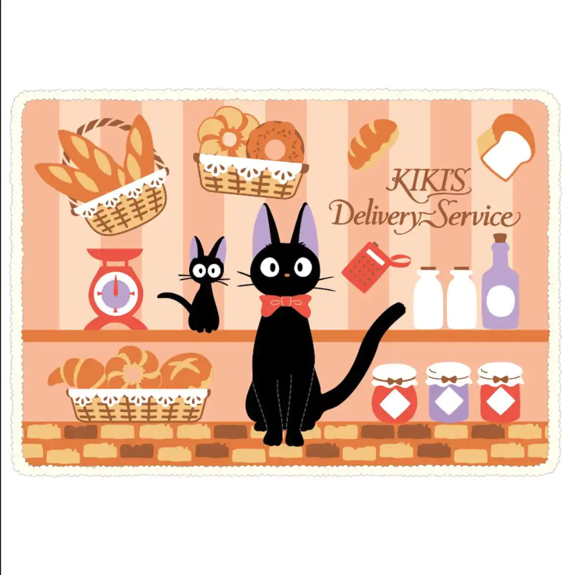 "Kiki's Delivery Service" Puszysty pled "Jiji's Bakery" 70 x 100 cm zdjęcie produktu