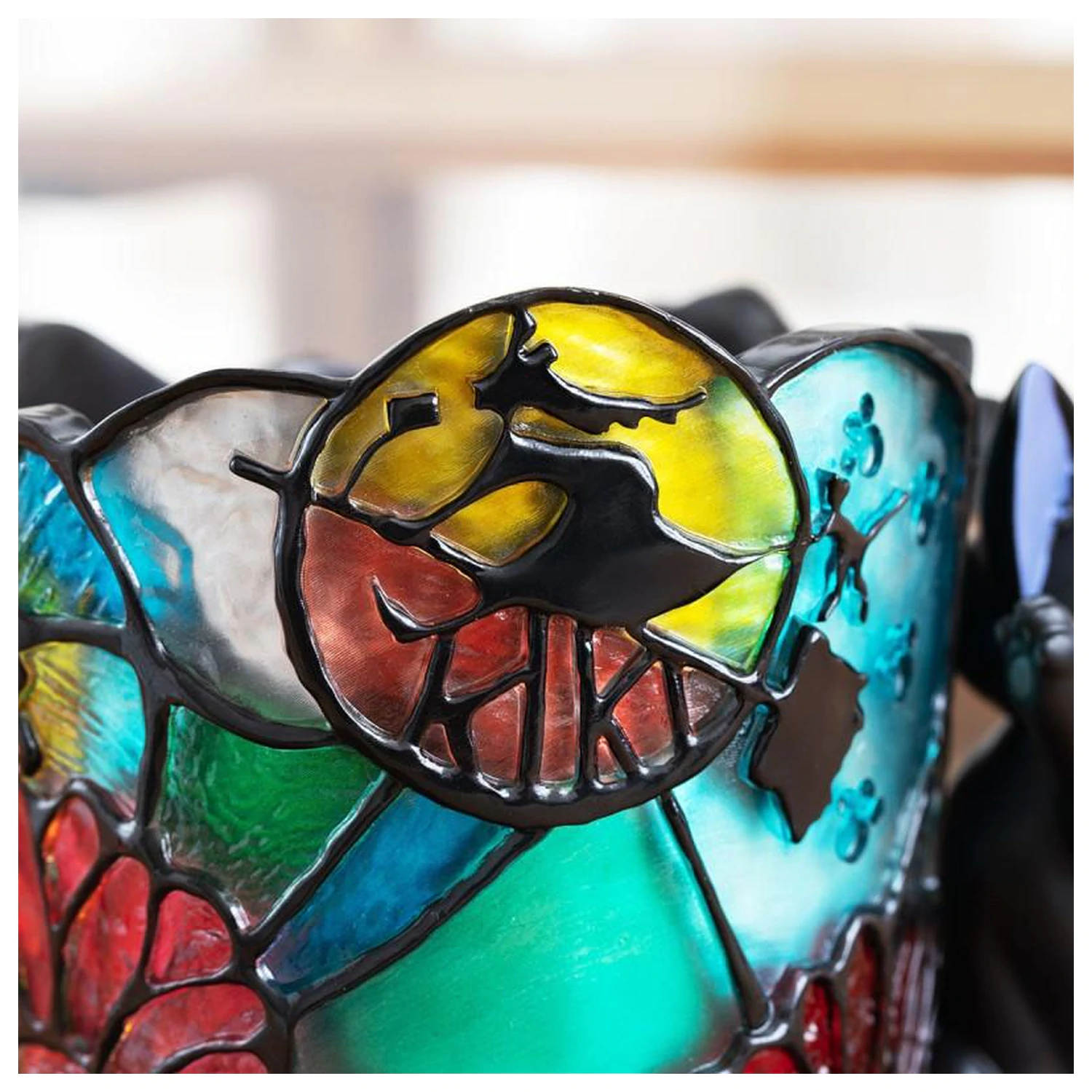 Kiki's Delivery Service Jiji Stained Glass Doniczka Planter Diorama 18.5 cm zdjęcie produktu